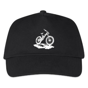 Mountainbiker - Kinder Basecap - Schwarz - Vorne
