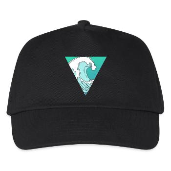Vague en triangle - Casquette de baseball Enfant - noir - Devant