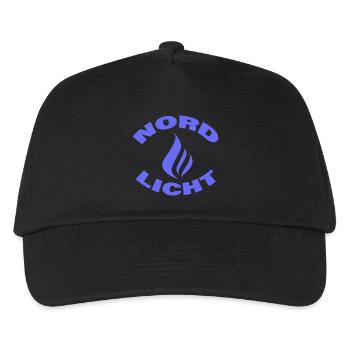 NORDLICHT - Kinder Basecap - Schwarz - Vorne