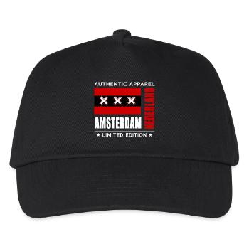 Amsterdam - Casquette de baseball Enfant - noir - Devant