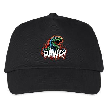 T Rex Roar - Kids’ Baseball Cap - black - Front