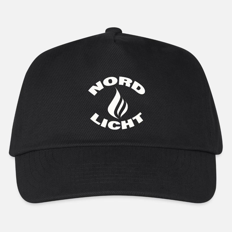 NORDLICHT - Kinder Basecap - Schwarz