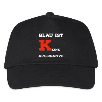 Blau ist keine Alternative - Kinder Basecap - Schwarz - Vorne