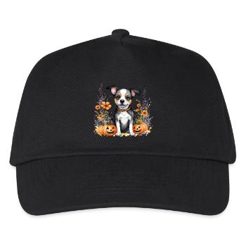 Halloween puppy - Kids’ Baseball Cap - black - Front