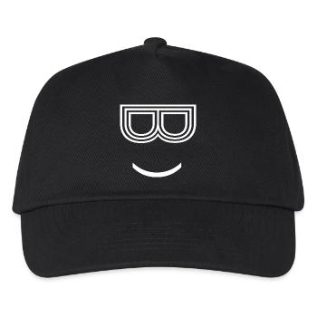 cool face drawing - Kids’ Baseball Cap - black - Front