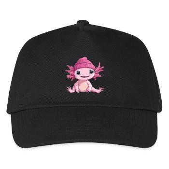 Axolotl Cute Cute Baby Kids Animal Cartoon - Kids’ Baseball Cap - black - Front