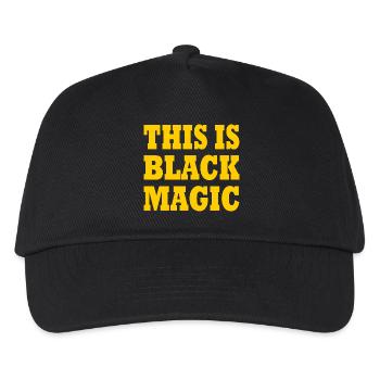 this is black magic - Kids’ Baseball Cap - black - Front