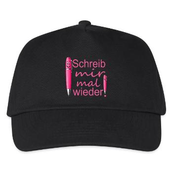 Brieffreundschaft - Kinder Basecap - Schwarz - Vorne