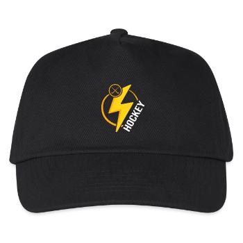 Hockey Feldhockey Hockeysport - Kinder Basecap - Schwarz - Vorne