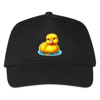 Ente Ente Ente Ente Ente - Kinder Basecap - Schwarz - Vorne