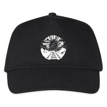 Railway Graphic - Kids’ Baseball Cap - black - Front