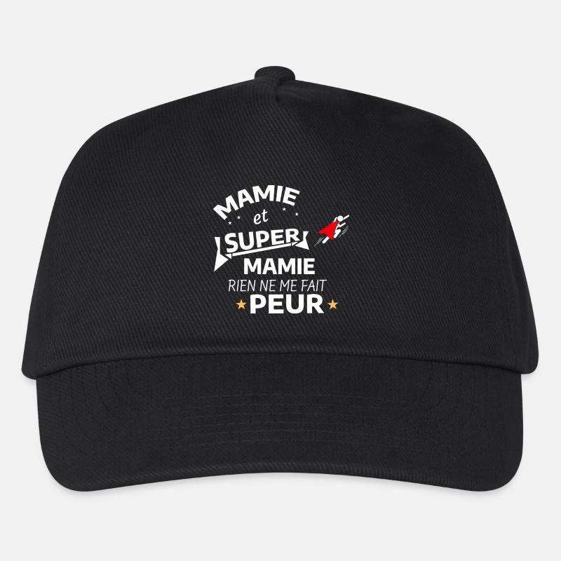 Mama Superheldin Poster - Kinder Basecap - Schwarz