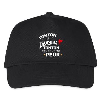 Humorous Tribute from Super Tonton - Kids’ Baseball Cap - black - Front