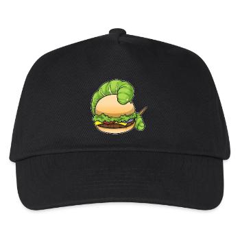 Cheeseburger chenille - Casquette de baseball Enfant - noir - Devant