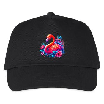 Flamingo - Kids’ Baseball Cap - black - Front