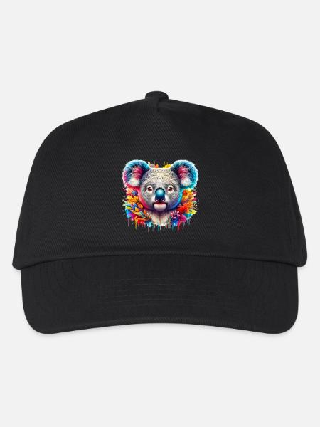 Koala - Kinder Basecap - Schwarz