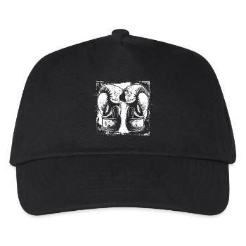 Croquis de gants de boxe - Casquette de baseball Enfant - noir - Devant