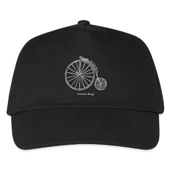 Vintage Fahrrad Erneuerbare Energie - Kinder Basecap - Schwarz - Vorne
