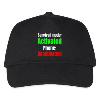 Survival mode acktivated phone deactivated! - Kinder Basecap - Schwarz - Vorne
