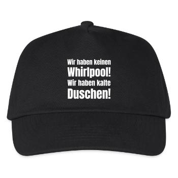 Nous n’avons pas de jacuzzi ! Nous avons des douches froides ! - Casquette de baseball Enfant - noir - Devant