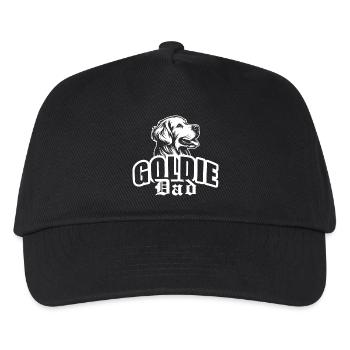 "Goldie Dad" mit Hundekopf - Kinder Basecap - Schwarz - Vorne