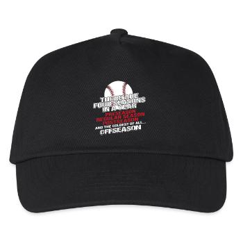 Baseball Four Seasons - Kids’ Baseball Cap - black - Front