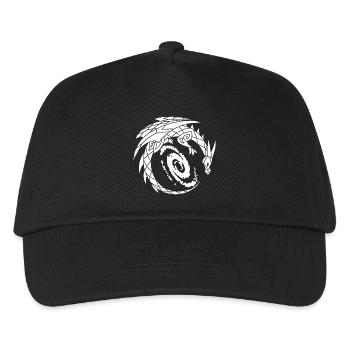 Drache und Galaxie - Kinder Basecap - Schwarz - Vorne