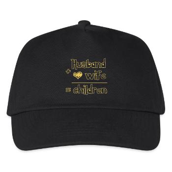 Husband Wife Children - Kids’ Baseball Cap - black - Front