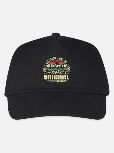 Original 1976 Vintage Retro Jahrgang 1976 geboren - Kinder Basecap - Schwarz