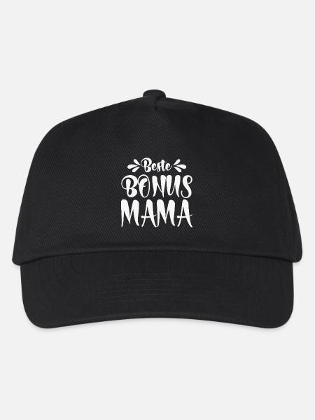 Beste Bonus Mama - Kinder Basecap - Schwarz