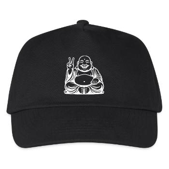 Conception de Bouddha riant joyeux - Casquette de baseball Enfant - noir - Devant