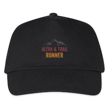 Ultra & Trail Runner - Kinder Basecap - Schwarz - Vorne