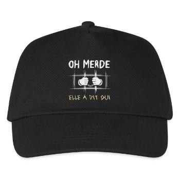 She Said Proposal Engagement - Kids’ Baseball Cap - black - Front