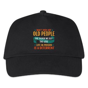 Funny Old People  - Casquette de baseball Enfant - noir - Devant