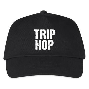 Trip Hop Musik Typografie Design - Kinder Basecap - Schwarz - Vorne