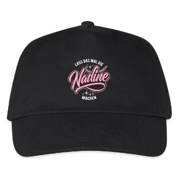 Let Nadine do that - name day - Kids’ Baseball Cap - black - Front