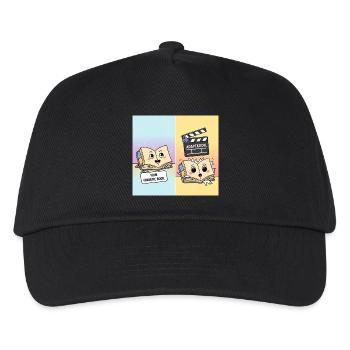Book vs. Film – Funny Literature Motif - Kids’ Baseball Cap - black - Front