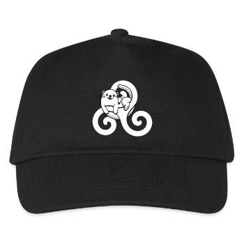 Bretonische Bretonische Hermine – Breizh Symbol Triskel - Kinder Basecap - Schwarz - Vorne