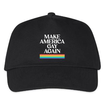Make America Gay Again - Pride Design - Kinder Basecap - Schwarz - Vorne