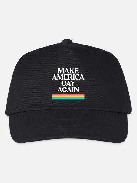 Make America Gay Again - Pride Design - Kinder Basecap - Schwarz