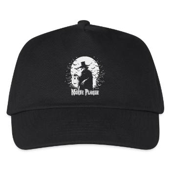 Mystische Hexerei Mond Design - Kinder Basecap - Schwarz - Vorne