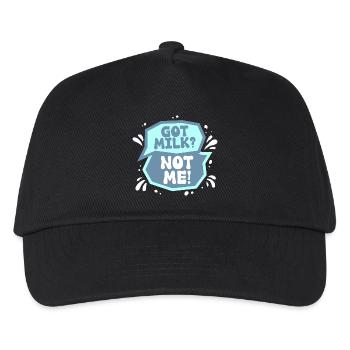 Laktoseintoleranz Laktoseintolerant - Kinder Basecap - Schwarz - Vorne