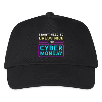 Kaufrausch Cyber Monday - Kinder Basecap - Schwarz - Vorne