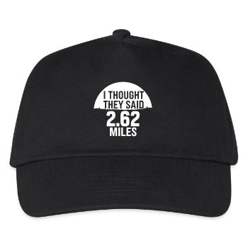 Ich dachte, sie sagten 2,62 Meilen - Kinder Basecap - Schwarz - Vorne