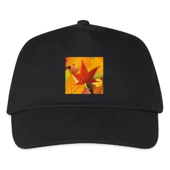 Feuilles d’automne - Casquette de baseball Enfant - noir - Devant