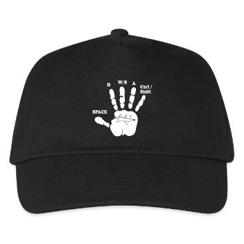 Funny Gamer Hand Computer Game Esports Gamer - Kids’ Baseball Cap - black - Front