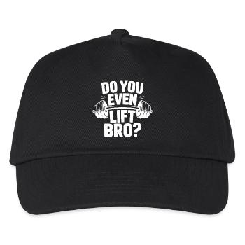 Hebst du überhaupt Bro Funny Workout Gym - Kinder Basecap - Schwarz - Vorne