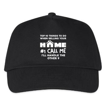Top 10 saying about selling a house - Kids’ Baseball Cap - black - Front