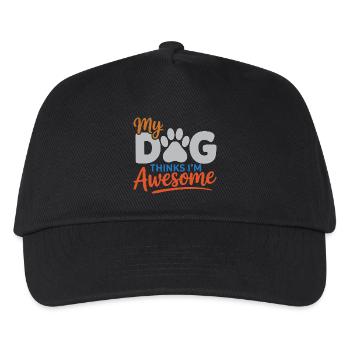 Mon chien pense que je suis génial - Casquette de baseball Enfant - noir - Devant
