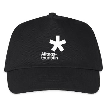 GODNEWS Everyday Tourist »Stern« (white) - Kids’ Baseball Cap - black - Front